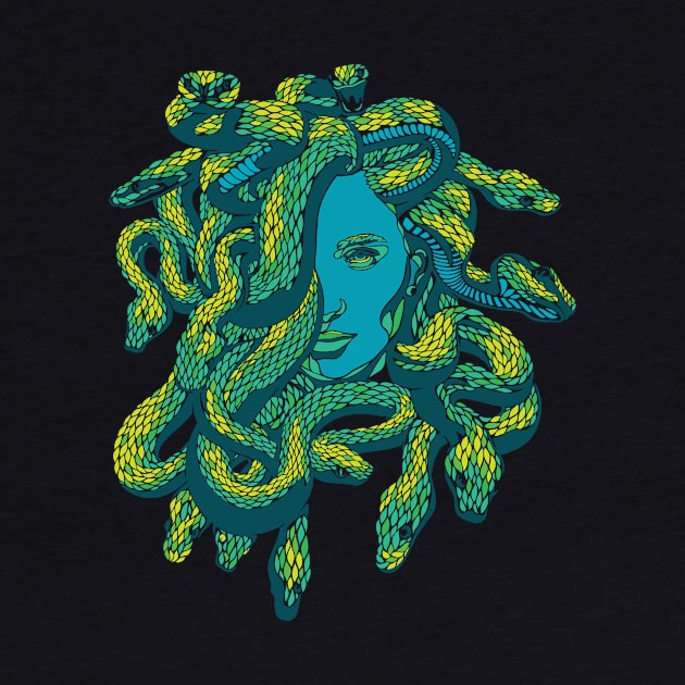 Medusa in Green by polliadesign